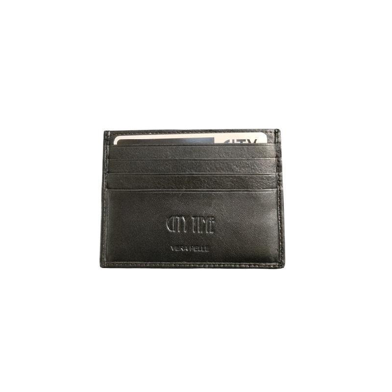 Porta carte niji pelle nero art.1305-n
