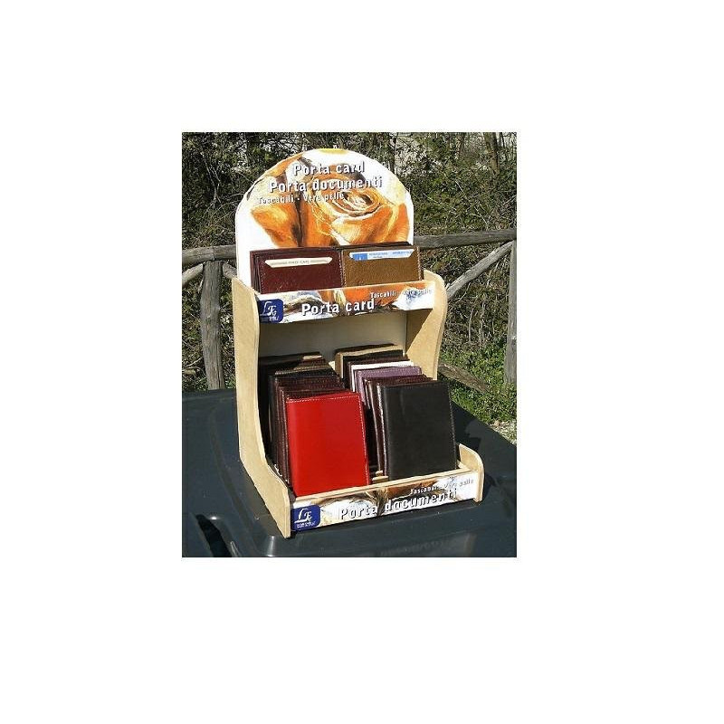 Leg portacards pelle cm.10x7