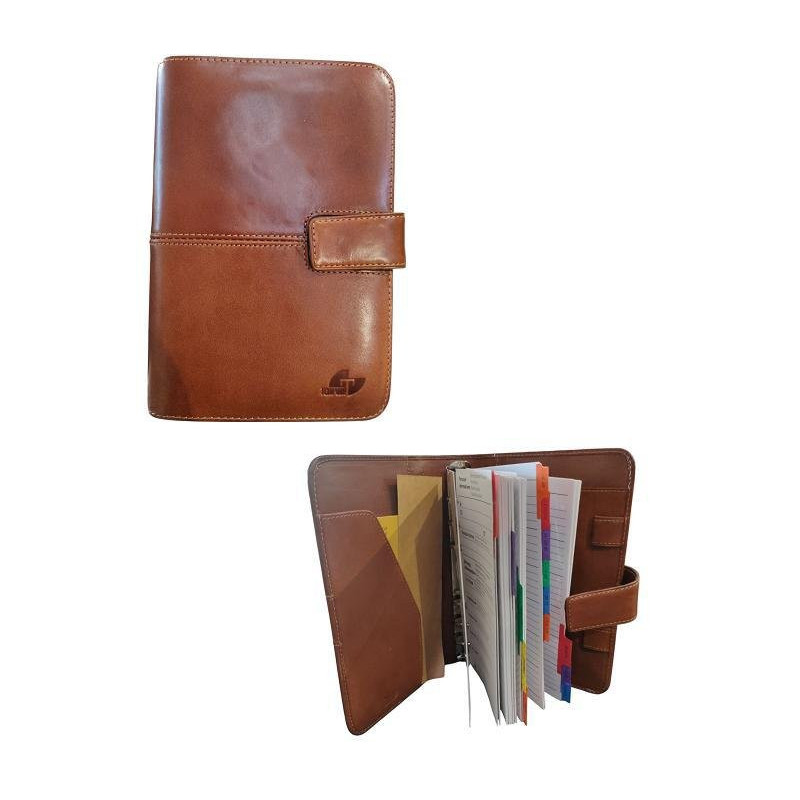 Organizer niji pelle cm.15x20 art.289-m marrone