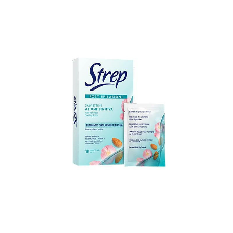 Strep salviette post epilazione lenitive pz.16 campione gratuito