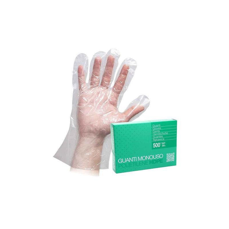 Guanti ico polietilene taglia unica pz.500 1919