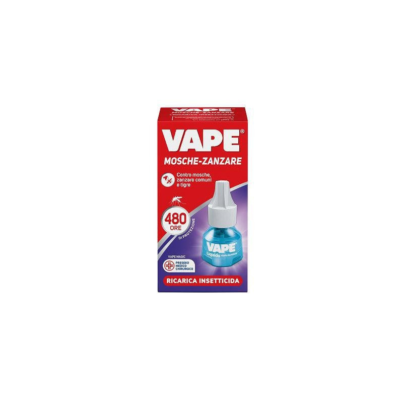 Vape ricarica elettroemanatore liquido 480 ore mosche e zanzare