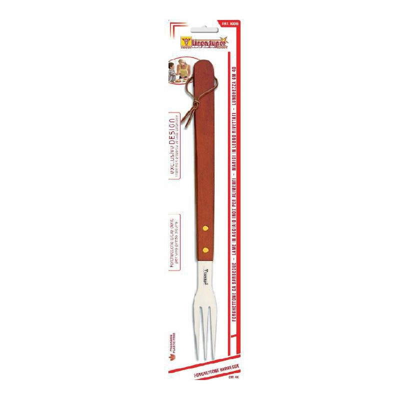 De luca forchettone barbecue inox cm.40 art.1006