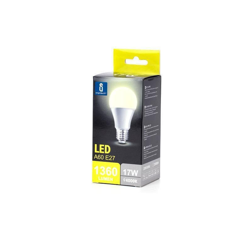 Aigostar lampadina led goccia a60 e27 17w (110w) luce naturale