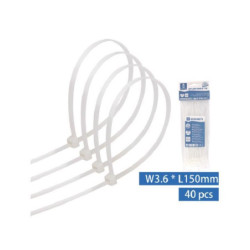 Aigostar fascette nylon w3,6xl150mm pz.40 bianco