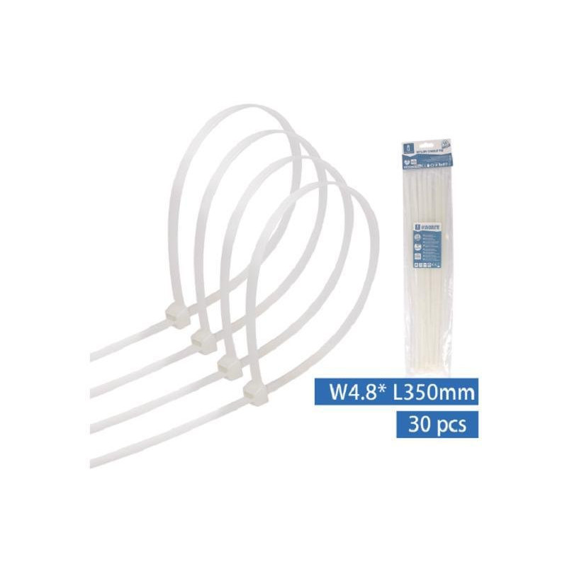 Aigostar fascette nylon w4,8xl350mm pz.30 bianco