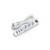 Aigostar presa multipla  6p 3+3 schuko 16a con interruttore