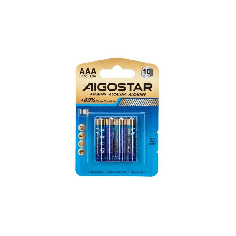 Aigostar pile lr03 ministilo aaa 1,5v pz.4
