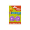 Brilla  gancio adesivo pz.2 plastica rotondo colorato art.gan04449a