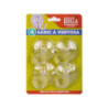 Brilla  gancio a ventosa pz.4 plastica cm.5 art.gan05841a