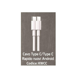 Smyline cavo pvc mt.1 type-c type-c 3a-20w rapido art.kwcc