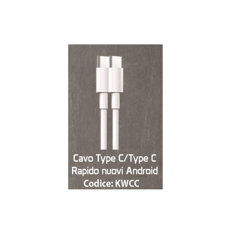 Smyline cavo pvc mt.1 type-c type-c 3a-20w rapido art.kwcc