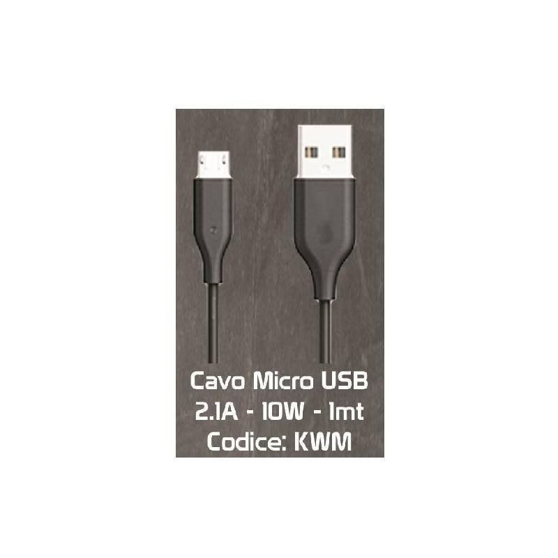 Smyline cavo pvc mt.1 microusb usb 2.1a-10w art.kwm