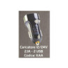 Smyline caricatore auto 12/24v 2 usb 2.1a-10w art.kaa
