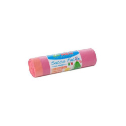 Sacchi immondizia cm.55x65 lt.40 plt pz.15 profumati rosa maniglie 438