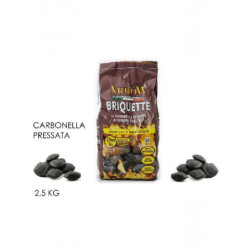 Carbone kg. 2,5 bricchetti pressati art.805500