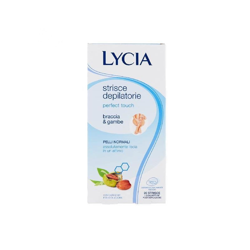 Lycia strisce depilatorie corpo braccia e gambe pz.20 pelli normali