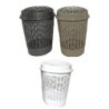 Cesta portabiancheria plastica d iam. cm.46 h.55 art.909812