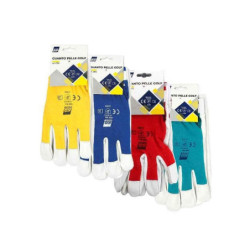 Guanti da lavoro pelle e cotone golf tg. 9