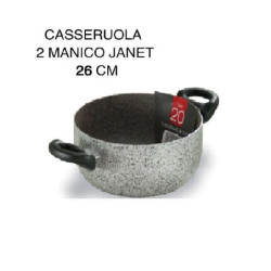 Casseruola janet 2.0 cm.26 2 manici art.01414