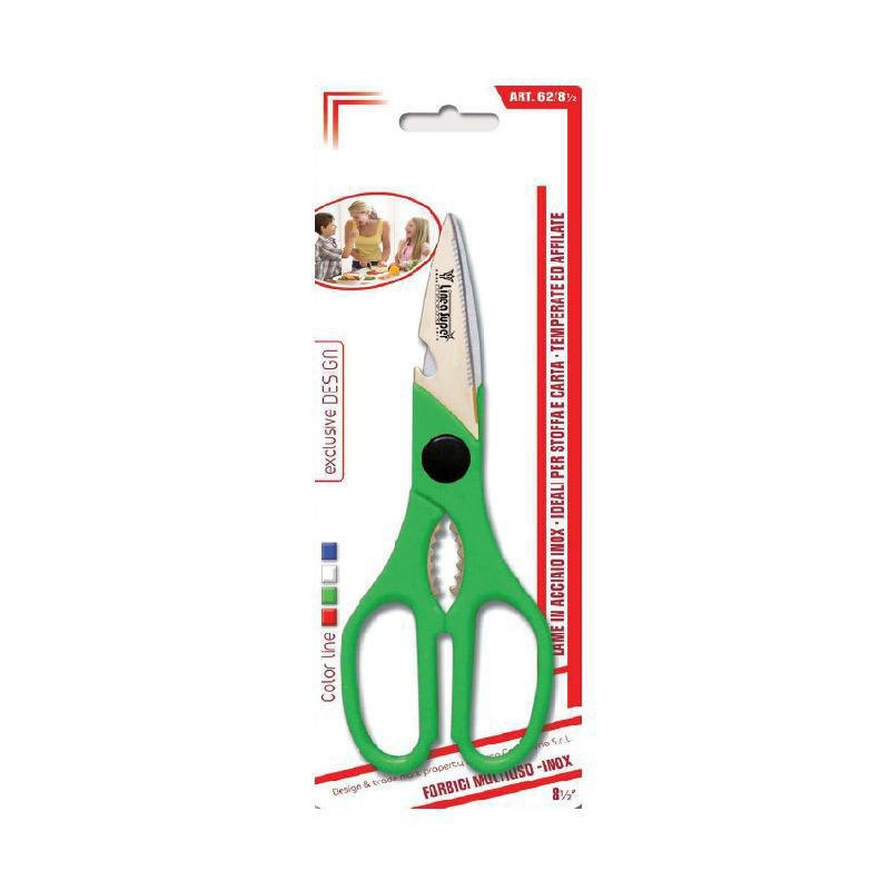 De luca forbici cucina con apribottiglie art.62