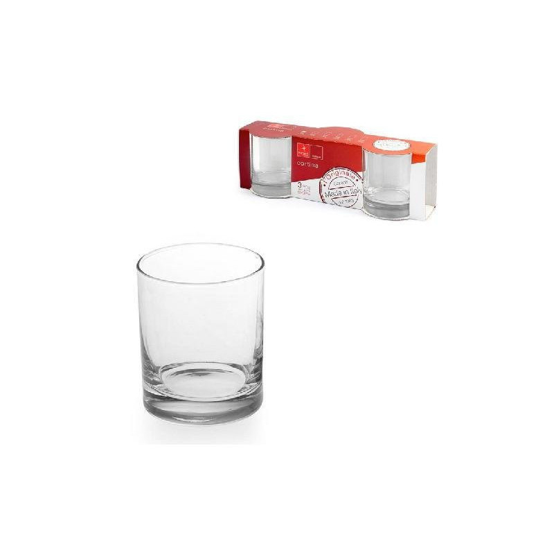 Bicchiere vetro cortina acqua cl.25 pz.3 39138