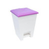 Giostyle pattumiera con pedale lt.16 h.41 con coperchio viola