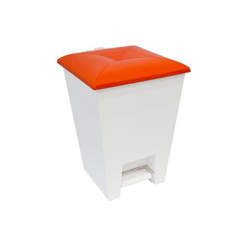 Giostyle pattumiera con pedale lt.16 h.41 con coperchio arancio