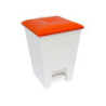 Giostyle pattumiera con pedale lt.16 h.41 con coperchio arancio