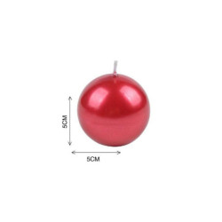 Candela sfera cm.5 rosso...