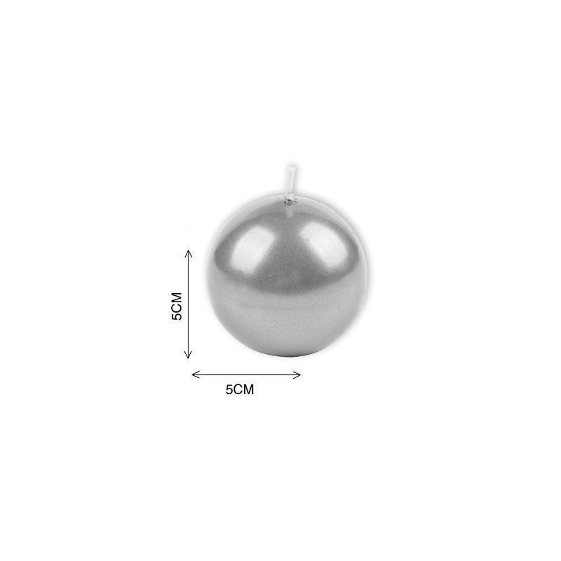 Candela sfera cm.5 argento art.c s52623