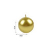 Candela sfera cm.5 oro art.cs526 22