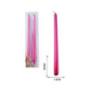Candele coniche cm.26 pz.2 rosso art.48266