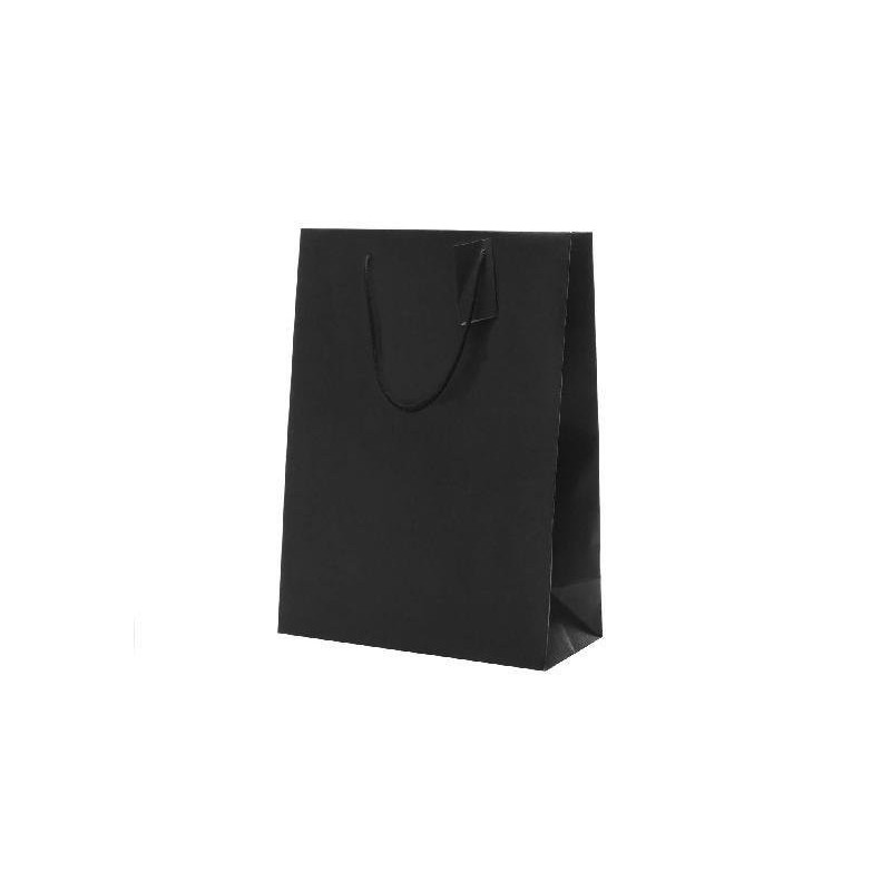 Borsa carta lusso verticale 22+1 0x30 nero shb365n