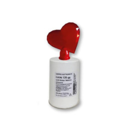 Lumino a batteria 120 giorni bia nco art.143/d2 cuore luce rossa/biancala