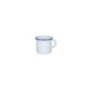 Tazza smalto mug acciaio bianco filo blu cl.40 art.124276
