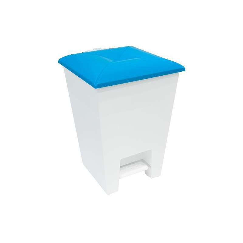 Giostyle pattumiera con pedale lt.16 h.41 con coperchio azzurro