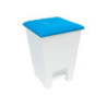 Giostyle pattumiera con pedale lt.16 h.41 con coperchio azzurro