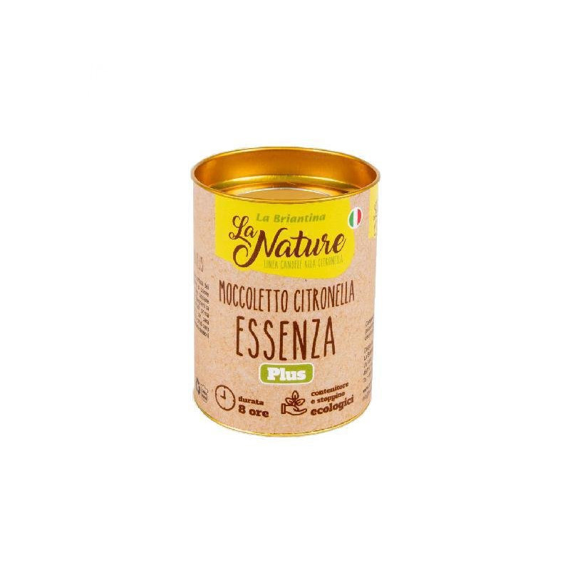 La nature citronella moccoletto essenza plus cm.6x8,5 durata 8 ore