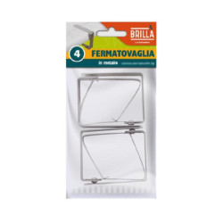 Brilla  fermatovaglia metallo pz .4 art.fer06530a