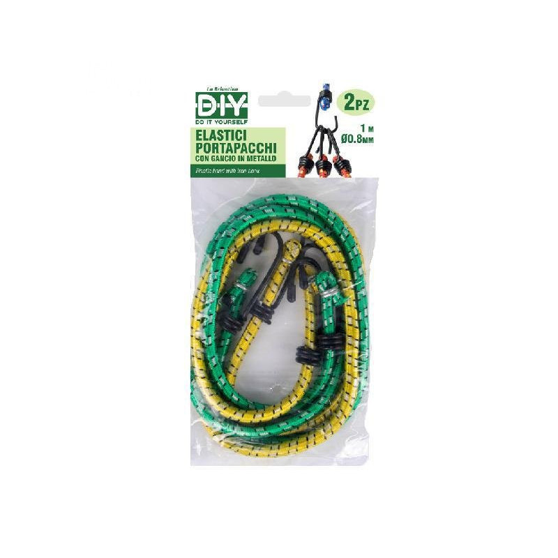 Diy corda elastica con ganci pz.2 art.06912a