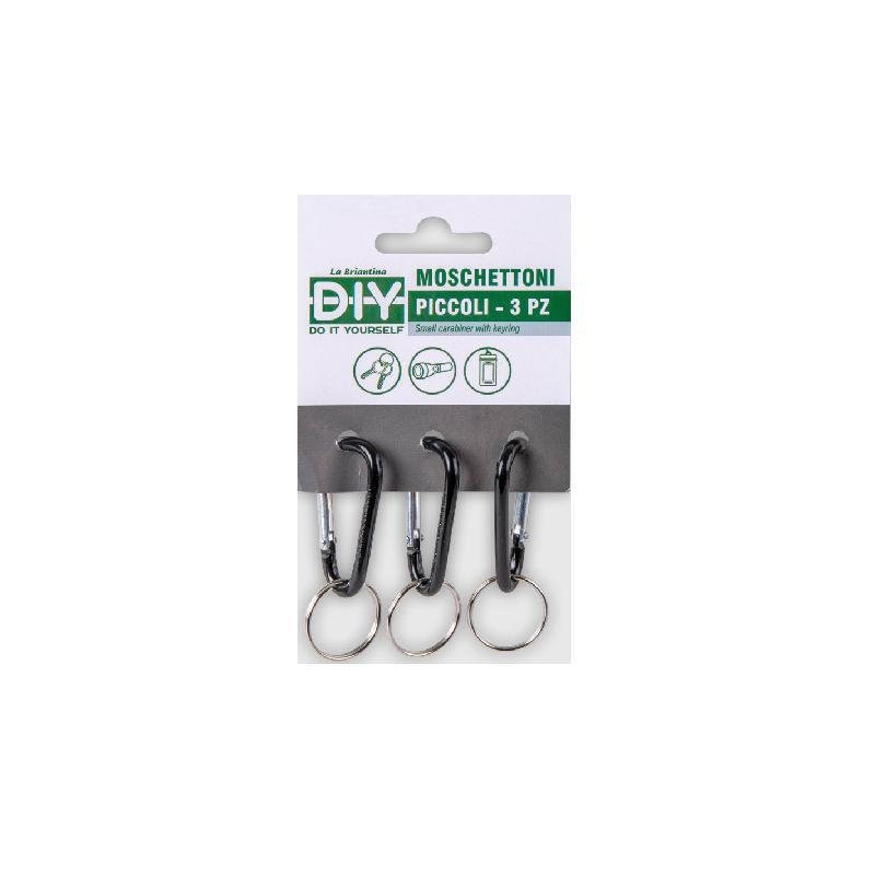 Diy moschettoni piccoli pz.3 art.06853a
