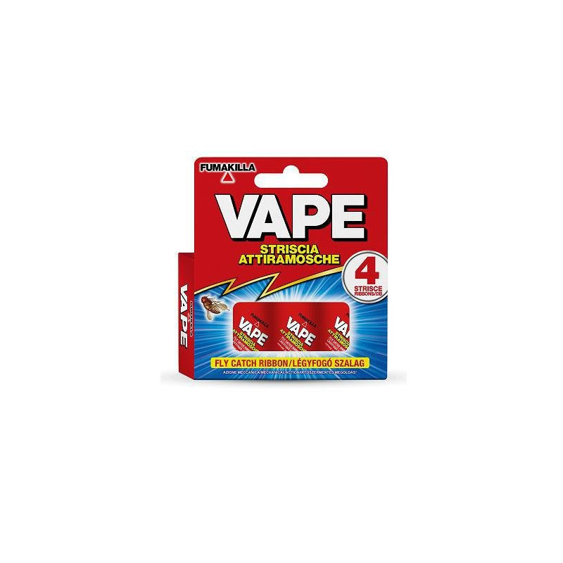 Vape acchiappamosche strisce adesive pz.4
