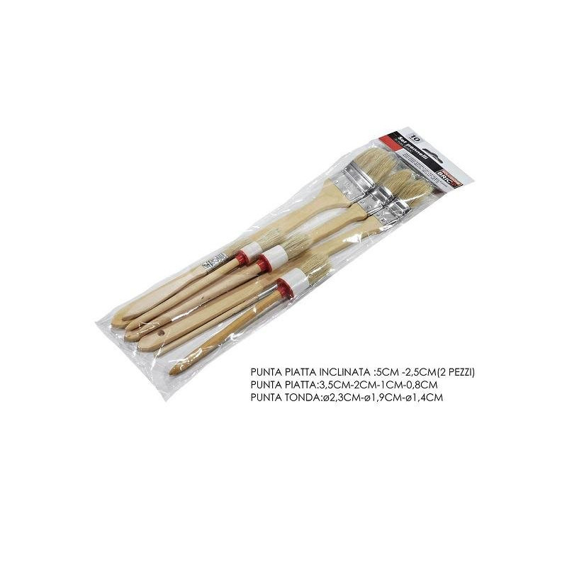 Pennelli e pennellesse set pz.10 art.749065