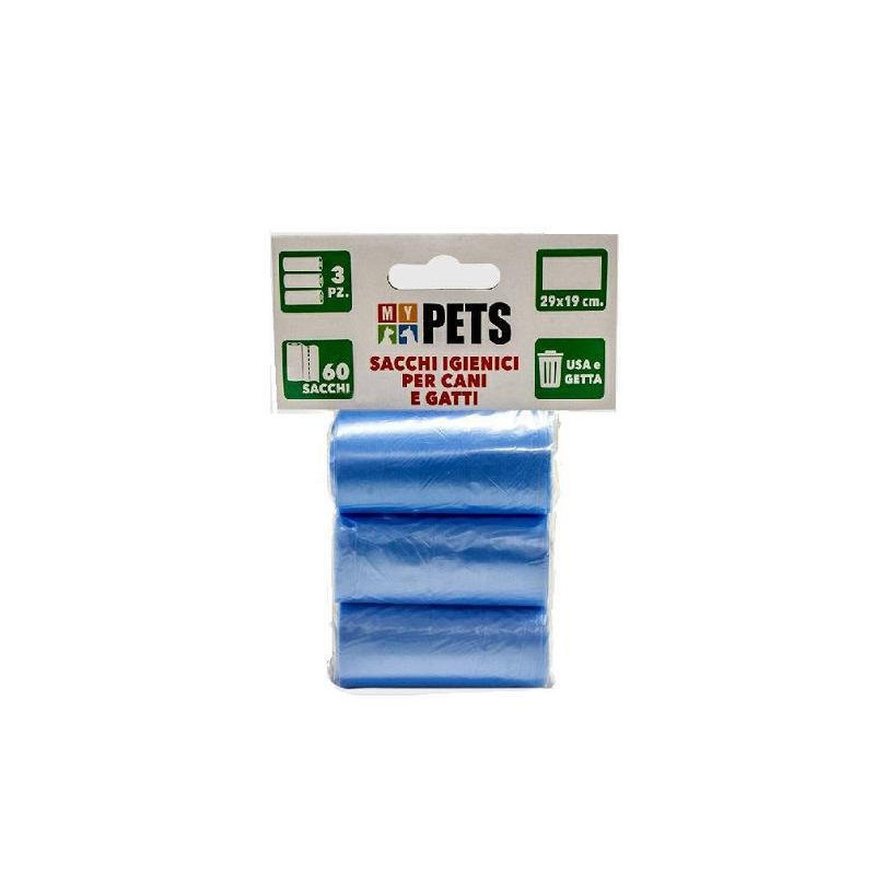 Sacchetti igienici feci cane pz.60 art.sac04740a