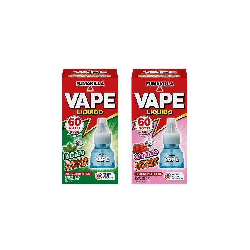 Vape ricarica elettroemanatore liquido 60 notti profumate assortiti