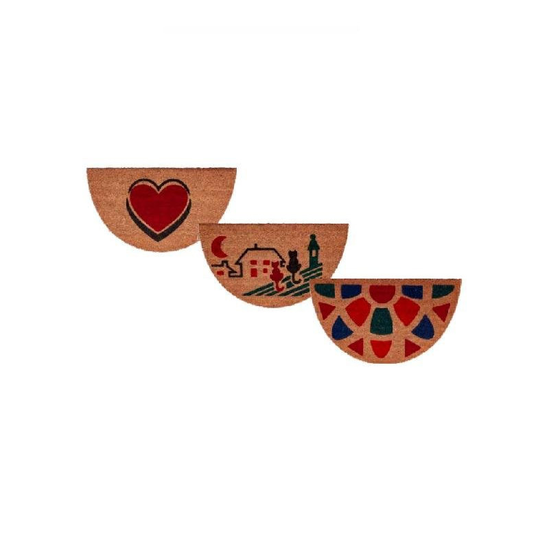 Zerbino cocco maori mezzaluna cm .40x70