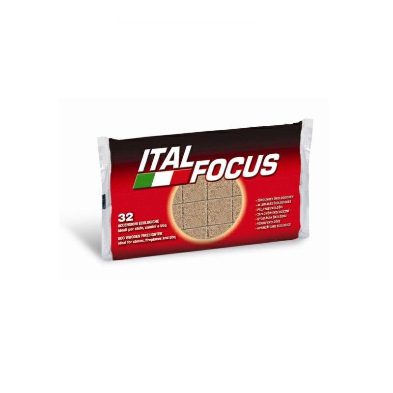 Italfocus accendifuoco ecologico pz.32 cubi