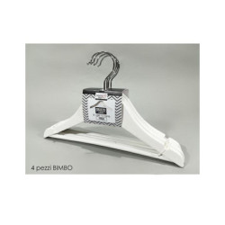 Grucce bimbi legno bianco pz.4 a rt.653309