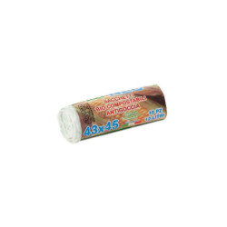 Sacchi immondizia mater-bi eco compost cm.43x45 lt.12 pz.10 art.962